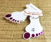 200st Ny ankomst Fashion Foot Shape Anklet Cards High Quality 2in1 Jewely Showing Stand Ivory Board Display Paper Anklet Holder8909531