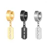 Boucles d'oreilles 1 pièce tendance lame gland Eardrop femmes mâle acier inoxydable Punk hommes garçon Hip Hop rue mode oreille bijoux cadeaux