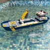 Blocks 745pcs Urban Ocean Reconnaissance Ship Model Set 60026 Building Block Expedition Assembly Toys Childrens Birthday Boys Gifts