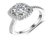 Neuer Damen-Ehering aus 925er-Silber mit großen Diamantringen, Verlobungsgeschenk, Kristallschmuck für Mädchen und Frauen. 5903613