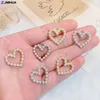 Charms 10 stks Rearl Crystal Schattige Beer Hart Kruis Kroon Hangers Voor DIY Sieraden Maken Levert Accessoires