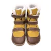 TipsieToes Top Marke Barefoot Echtes Leder Baby Kleinkind Mädchen Jungen Kinder Schuhe Für Mode Winter Schnee Stiefel 240122