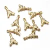 Charms 5PCS/Lot Wholesale Stainless Steel Eiffel Tower For Necklace Bracelet Jewelry Making Pendants Accessories