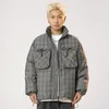 Women's Trench Coats Women Oversize Winter Ski Jacket Men Plaid Short Down Jackets Man 2024 Parka Unisex Plus Size