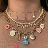 Female Bohemia Multilayer Hand Pendant Chain Necklace Women Trendy Necklaces Collar Jewelry Gift Wholesale 240202