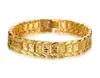 Bangle Armbanden Voor Vrouwen Mannen 18K Geel Goud Echt Gevulde Armband Solid Watch Chain Link 83 Inch Gouden Bedels Armbanden KKA18469206132