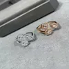 Designer classique Messikas série or rose mouvement coulissant trois diamants bague femme personnalité bijoux fête mariage luxe amoureux cadeau