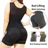 Fajas Shapewear Wysokie kompresyjne pasy Bodysuit z broszkami Popiersie na codzienne i po użyciu osłonki odchudzające Kobiety 240122