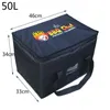 50L Extra Grote Koeltas Auto Ice Pack Geïsoleerde Thermische Lunch Pizza Tas Vers Voedsel Levering Container Koelkast Tas 240125