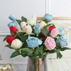 Symulacja kwiatów dekoracyjna sztuczny jedwabny kwiat Fake Walentynki DIY Bukiet Prezenty