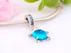 Fit Original Europe Armband 100 925 Sterling Silver Beads Murano Glass Sea Turtle Dangle Charm Högkvalitativ DIY -smycken5745055