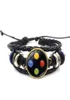 Vecchio controller per videogiochi Braccialetti in pelle da uomo Novità Gemma di vetro fatta a mano Art Po Bracciale con ciondolo Gioielli regalo4419196