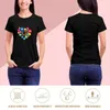 Damen-Poloshirts „I Love Sustainable Development Goals SDGs 2030“-T-Shirt. Lustige ästhetische Kleidung. Sommer-Damen-Grafik-T-Shirts