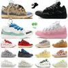 Curb Mesh womens Casual Shoes Embossed Leather Men Women platform Sole White Ivory Red Pale Black Blue Pink Green Multi shoe dhgates scarpe sneakers trainers loafers