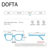 DOFTA ultraléger TR90 lunettes cadre hommes optique myopie lunettes mâle en plastique Prescription lunettes 5196A 240131