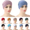Ethnic Clothing Cross Turban Women Muslim Hijab Inner Cap Chemo Stretch Head Scarf Islamic Beanie Bonnet Solid Color Hair Loss Covers