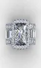 Vintage Lovers Pierścień sądowy 3CT Diamond 925 Srebrny zaręczyny Pierścień ślubna dla kobiet mężczyzn palec biżuteria Prezent3689158