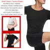 Mens Slimming Body Shaper Chest Compression Shirts Tummy Control Shapewear Gynecomastia Abdomen Slim Vest Waist Trainer Corset 240126