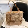 Borse a tracolla Borse di paglia alla moda per donne 2023 Summer Beach Spall Wicker Borse intrecciato Rattan Borsa Mala boemia boemia boemia bohemia bohemia boolsosh24219