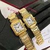 U1 Top-grade AAA Designer Luxury Gold Watch Tank Women Catier Panthere Watches Diamond For Woman Quartz Movement High Quality Montres De Ultra Thin Wristwatches