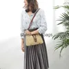 トートズラグジュアリーデザインビーチバッグストロー織りの小さな財布とハンドバッグ女性のためのハンドバッグ