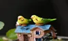 10 unids loro hada Jardín miniatura pájaro mini jardins Gnomos accesorios para el hogar terrario aksesuar ornamento resina artesanía pastel decor1003623