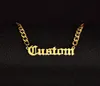 Name Personalized Customized Necklace Pendant Gold Color 5mm Nk Chain Custom Nameplate Necklaces for Women Men Handmade Gifts K67X5507181