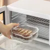 زجاجات التخزين الشفافة حاوية صندوق الثلاجة لتجميد المطبخ القابل للتكديس