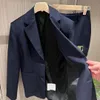 Costumes de créateurs pour femmes Blazers veste costumes vêtements femme vraies lettres printemps automne ensembles publiés