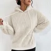 Sudaderas con capucha para mujer, sudadera de algodón de gran tamaño, sudadera con capucha de lana, camisa de manga larga, jersey de otoño y a granel con cremallera para mujer