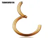 Nose Hoop Clicker Ring 16G lage Tragus Retainer Body Piercing Jewelry septum rings for women piercing nose screw2814238