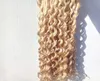 Extensions de cheveux humains brésiliens vierges bouclés profonds Remy blond foncé 27 couleurs trame de cheveux 23 paquets pour tête complète 3066985