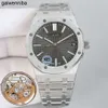 Audemar Piquet Reloj automático Reloj de pulsera para hombre de lujo Reloj para hombre con caja 2325 Movimiento mecánico suizo de excelente calidad Uhr Back Correa de caucho transparente Montre Royal Rel