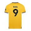 23 24 SARABIA Wolves Soccer Jerseys RAUL MATHEUS NETO NEVES TRAORE Wanderers PODENCE LEMINA HEE CHAN Wolverhampton Football Shirts Men Kit Kids uniforms