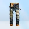 Men039S Jeans denim Designer Hole High Quality Ripped For Men Size 2838 40 2022 Autumn Winter Plus Velvet Hip Hop Punk Streetw4139781