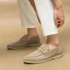 Style décontracté en daim Spring British British Breathable Comfort Slip on Mens Wedding Wedding Fashion Men Lazy Shoes Brand Fashi