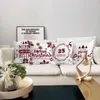 Pillow Cover Polyester Case Square Easy To Clean Useful Sofa Couch Bed Car Seat Christmas Decor