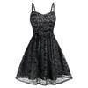 Casual Dresses Gothic Lace Sling Punk Skulls Sexy Party Mini Dress For Women Sleeveless Fashion Streetwear Vestido De Festa