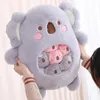 6 pezzi piccoli giocattoli all'interno di simpatici animali cartoon peluche cuscino morbido cuscino per divano imbottito cuscino Homdecor 240119