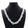 Collar de cadena cubana con diamantes de moissanita Vvs, joyería fina de Miami Hip Hop de 20 pulgadas, Plata de Ley 925 con diamantes