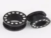 Ear Piercing F39 50pcslot mix312mm Arylic Body Piercing Smycken UV Black Crystal Ear Plug Flesh Tunnel3085130