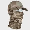 Bollkapslar för män baseball och ansiktsmask set kamouflage taktisk militär balaclava för vandring camping fältträning solskydd