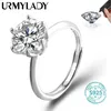 URMYLADY GRA certifié 13CT bague VVS1 laboratoire diamant réglable pour les femmes promesse de fiançailles bijoux de mariage 240130