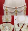 Hanfu Dual Ancient Purpose Chain Cloud Long Shoulder Tassel Pearl White Tang Style Flat Collar Midja RU kjol7405756