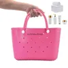 Totes strandpåsar Big Capacity Beach Tote Waterproof Sandproof Travel Påsar Tvättbar gummihandväska för båtpool Sports Gymh24218