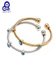 Sorte caindo óleo turco mal olho pulseira pulseira ouro prata cor pulseiras presentes para mulheres homens moda jóias ey67617551114