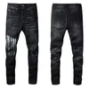 Jeans pour hommes Jeans ksubi Jeans violets pour hommes pour hommes jeans en denim avec trous homme jambe droite fermeture éclair Amari Hip Hop Bikers moto vrais jeans