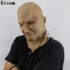 Zabawny uśmiechnięty Old Man lateksowy maska ​​Halloween Realistyczne starzy ludzie pełna twarz maski gumowe maskaradowe cosplay rekwizyty dorośli rozmiar246b