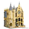 Block Creative 2in1 Hogwarts Castle Magic College Building Blocks Belfry Architecture Bell Tower Bricks Toys Gift for Children Kid Boy