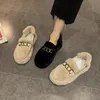 Ondiepe Mond Schoenen Dames 2024 Klompen Platform Instappers Ronde Neus Loafers Bont Casual Vrouwelijke Sneakers Modis Creepers Mocassin S 240118